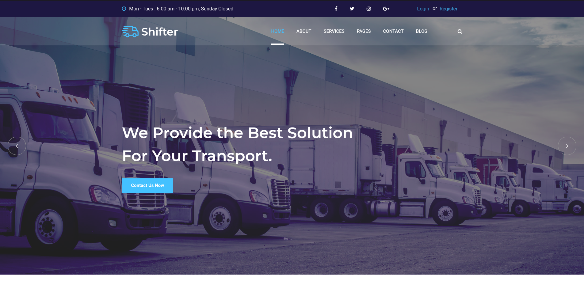 Landing page design preview